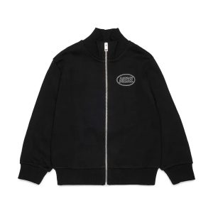 Diesel  hanorac cu fermoar pentru copii din bumbac SCIRCLEZIP OVER SWEAT-SHIRT