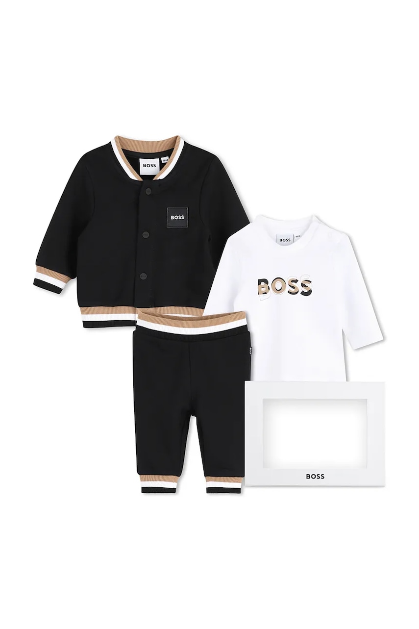 BOSS set de trening pentru bebeluși cu bumbac 1 BOSS set de trening pentru bebeluși cu bumbac
