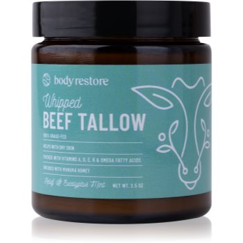 Body Restore Whipped Beef Tallow Balm Eucalyptus & Mint crema de corp nutritiva 1 Body Restore Whipped Beef Tallow Balm Eucalyptus & Mint crema de corp nutritiva