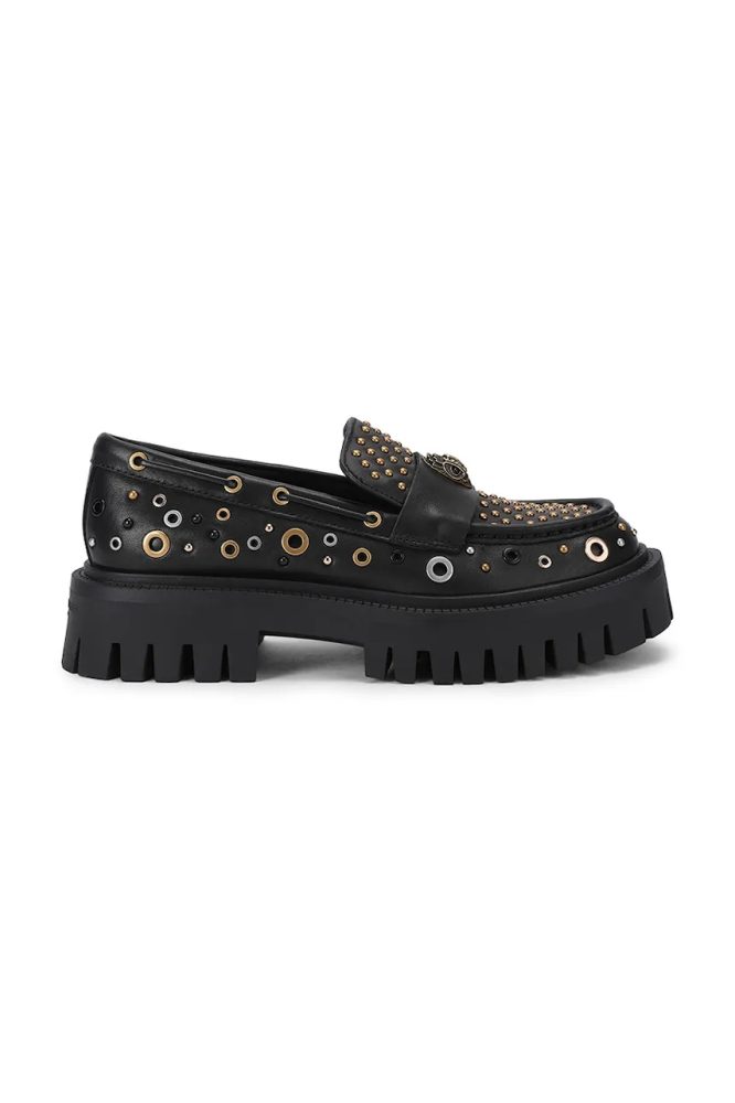 Kurt Geiger London mocasini pentru femei din piele Studded Chunky Loafer 1 Kurt Geiger London mocasini pentru femei din piele Studded Chunky Loafer